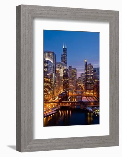 Chicago River City View-Steve Gadomski-Framed Photographic Print