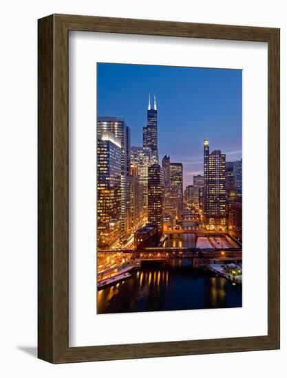 Chicago River City View-Steve Gadomski-Framed Photographic Print