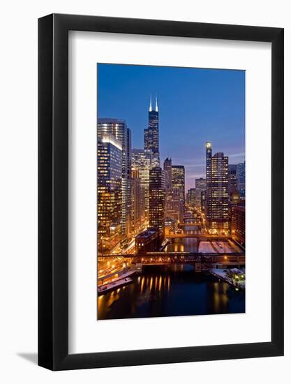 Chicago River City View-Steve Gadomski-Framed Photographic Print