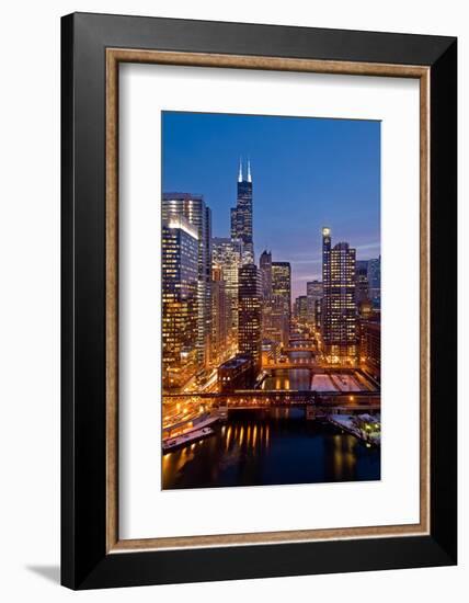 Chicago River City View-Steve Gadomski-Framed Photographic Print