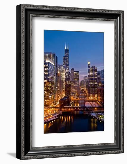 Chicago River City View-Steve Gadomski-Framed Photographic Print