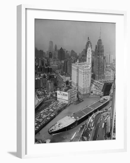 Chicago River Marine Angel-null-Framed Photographic Print