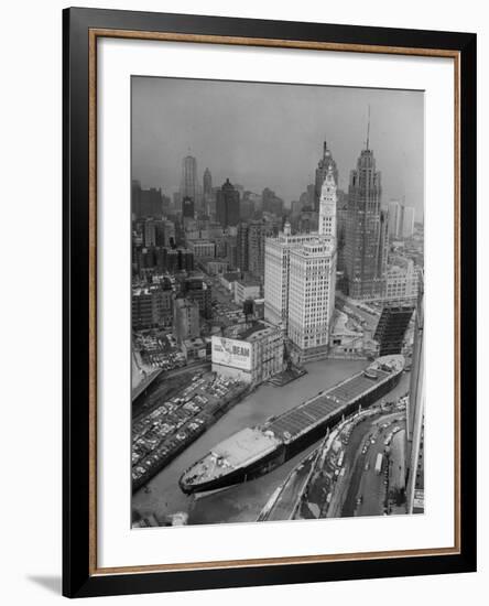 Chicago River Marine Angel-null-Framed Photographic Print