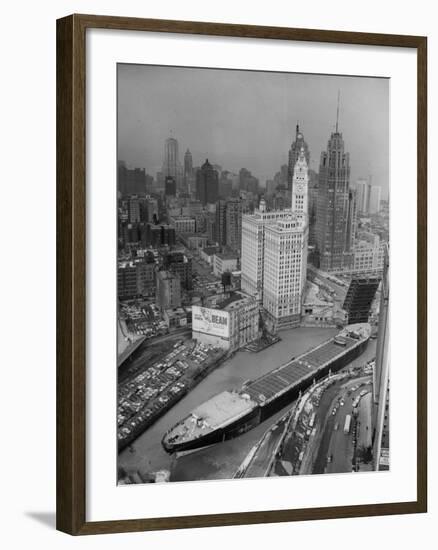 Chicago River Marine Angel-null-Framed Photographic Print