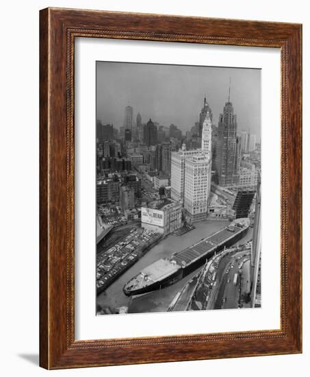 Chicago River Marine Angel-null-Framed Photographic Print