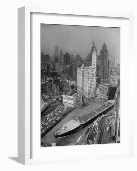 Chicago River Marine Angel-null-Framed Photographic Print