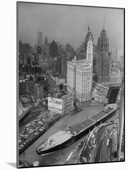 Chicago River Marine Angel-null-Mounted Photographic Print