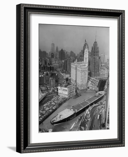 Chicago River Marine Angel-null-Framed Photographic Print