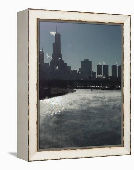 Chicago River Sears Tower-Beth A. Keiser-Framed Premier Image Canvas