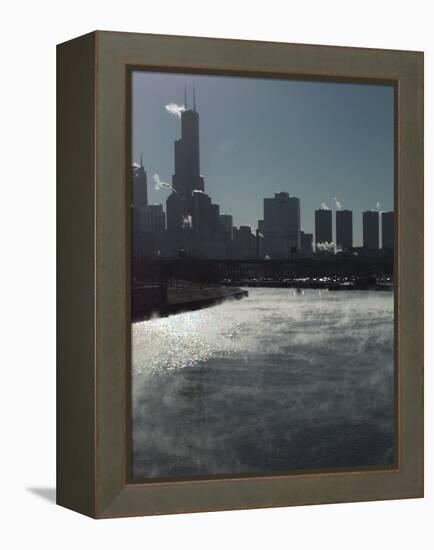 Chicago River Sears Tower-Beth A. Keiser-Framed Premier Image Canvas