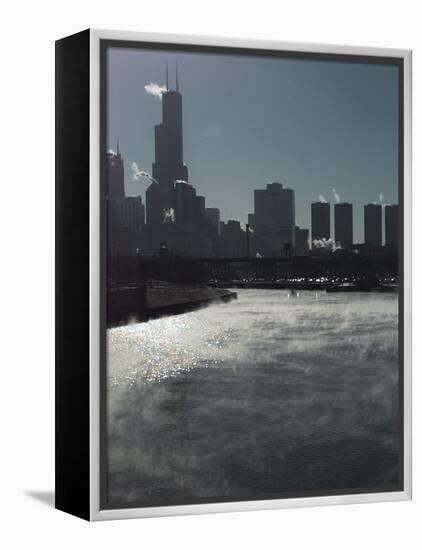 Chicago River Sears Tower-Beth A. Keiser-Framed Premier Image Canvas