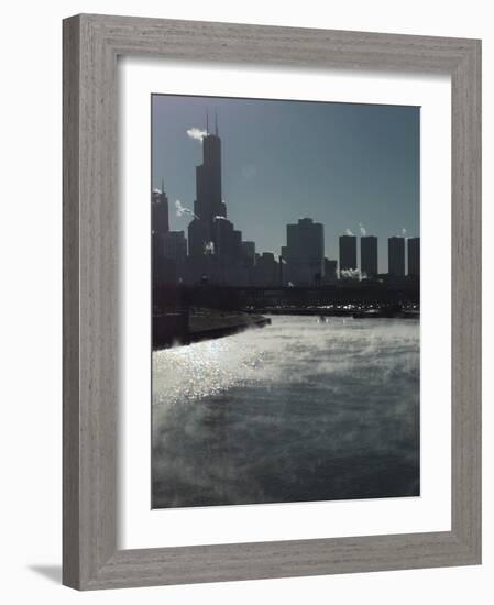 Chicago River Sears Tower-Beth A. Keiser-Framed Photographic Print