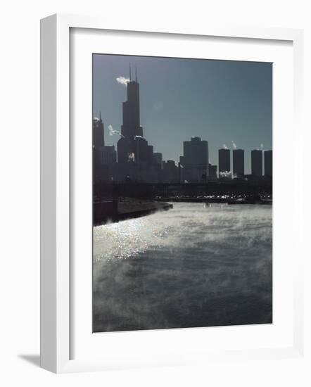 Chicago River Sears Tower-Beth A. Keiser-Framed Photographic Print