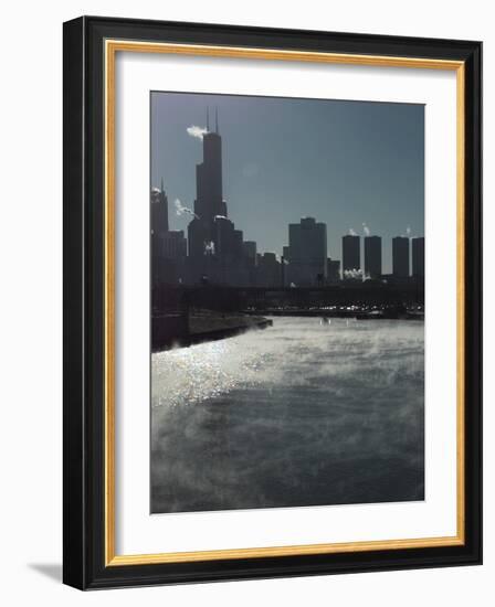 Chicago River Sears Tower-Beth A. Keiser-Framed Photographic Print