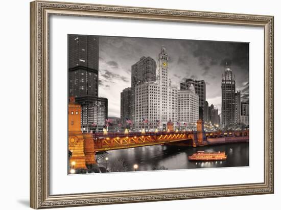 Chicago River-null-Framed Premium Giclee Print