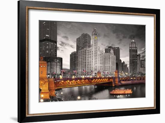 Chicago River-null-Framed Premium Giclee Print
