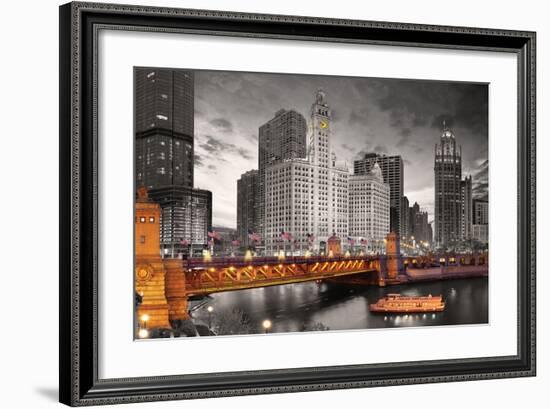 Chicago River-null-Framed Premium Giclee Print