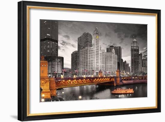 Chicago River-null-Framed Premium Giclee Print