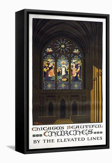 Chicago's Beautiful Churches-null-Framed Premier Image Canvas