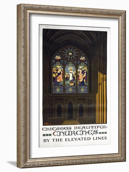 Chicago's Beautiful Churches-null-Framed Giclee Print