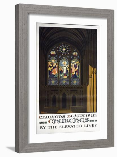 Chicago's Beautiful Churches-null-Framed Giclee Print