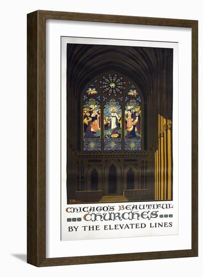 Chicago's Beautiful Churches-null-Framed Giclee Print