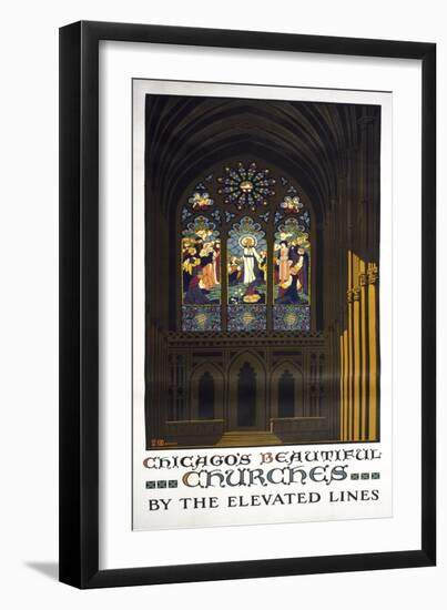 Chicago's Beautiful Churches-null-Framed Giclee Print