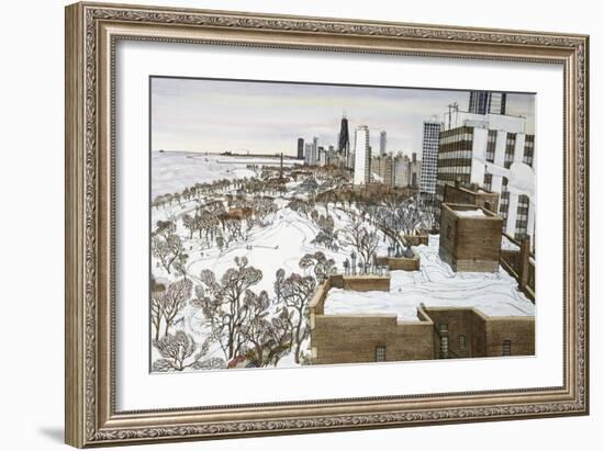 Chicago's Lincoln Park-Mark McMahon-Framed Giclee Print