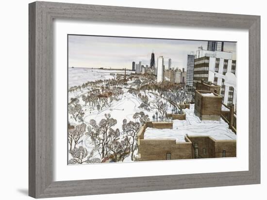 Chicago's Lincoln Park-Mark McMahon-Framed Giclee Print