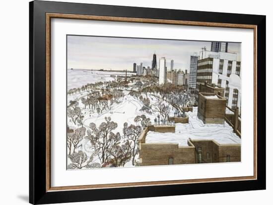 Chicago's Lincoln Park-Mark McMahon-Framed Giclee Print