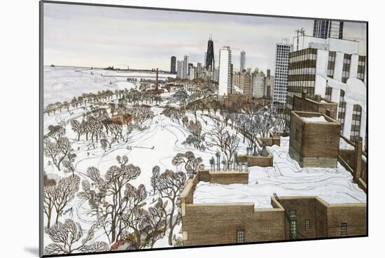 Chicago's Lincoln Park-Mark McMahon-Mounted Giclee Print