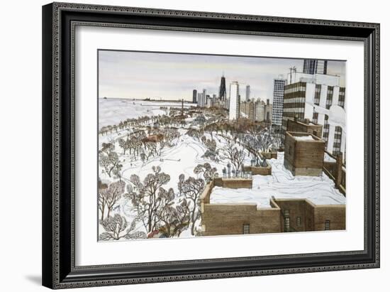 Chicago's Lincoln Park-Mark McMahon-Framed Giclee Print