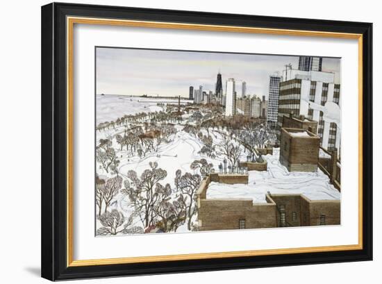 Chicago's Lincoln Park-Mark McMahon-Framed Giclee Print