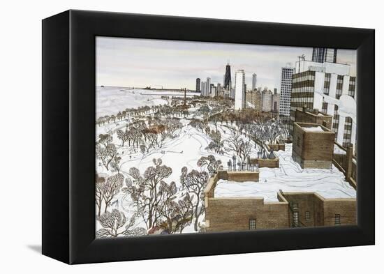 Chicago's Lincoln Park-Mark McMahon-Framed Premier Image Canvas