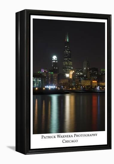 Chicago sears tower skyline-Patrick  J. Warneka-Framed Premier Image Canvas