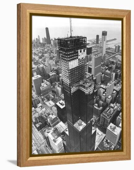 Chicago Sears Tower Topping-null-Framed Premier Image Canvas