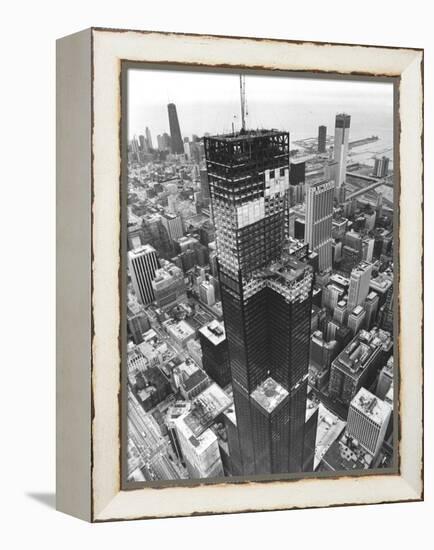 Chicago Sears Tower Topping-null-Framed Premier Image Canvas