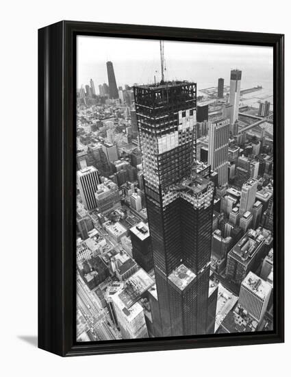 Chicago Sears Tower Topping-null-Framed Premier Image Canvas