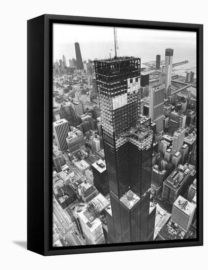 Chicago Sears Tower Topping-null-Framed Premier Image Canvas