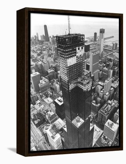 Chicago Sears Tower Topping-null-Framed Premier Image Canvas