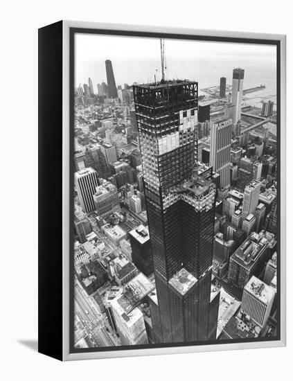 Chicago Sears Tower Topping-null-Framed Premier Image Canvas