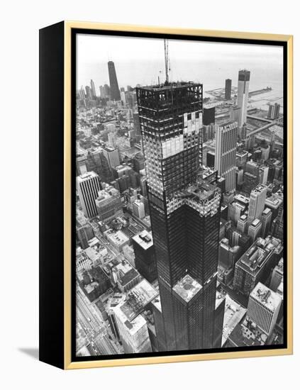 Chicago Sears Tower Topping-null-Framed Premier Image Canvas