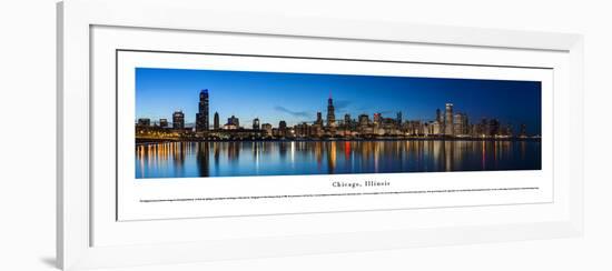 Chicago Shoreline at Night - Unframed-Blakeway James-Framed Art Print