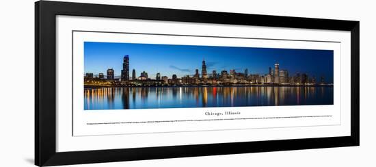 Chicago Shoreline at Night - Unframed-Blakeway James-Framed Art Print