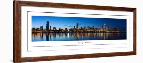 Chicago Shoreline at Night - Unframed-Blakeway James-Framed Art Print