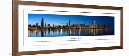 Chicago Shoreline at Night - Unframed-Blakeway James-Framed Art Print