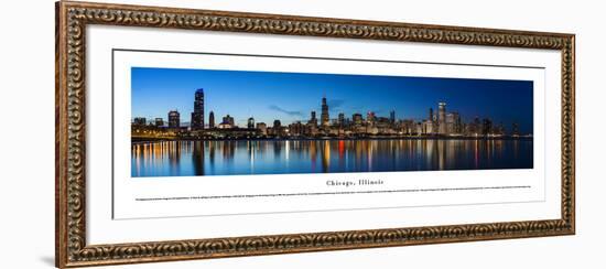 Chicago Shoreline at Night - Unframed-Blakeway James-Framed Art Print