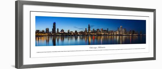 Chicago Shoreline at Night - Unframed-Blakeway James-Framed Art Print