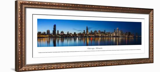 Chicago Shoreline at Night - Unframed-Blakeway James-Framed Art Print