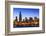 Chicago Skyline and Lake Michigan at Dusk with the Willis Tower on the Left, Chicago, Illinois, USA-Amanda Hall-Framed Photographic Print